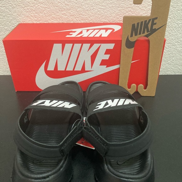 NEW WOMENS NIKE TANJUN SANDALS SZ 6 7 8 CUTE BLACK STYLE 882694001 AUTHENTIC - Picture 6 of 16